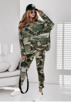 Sweatshirt mit Military-Muster Challenge Me  Khaki