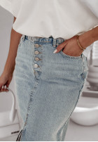 Rock Jeans z rozcięciem Alessandra jasnoniebieska