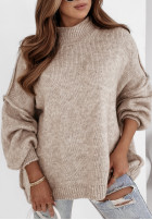 Pullover oversize Hearts Are Warm Beige