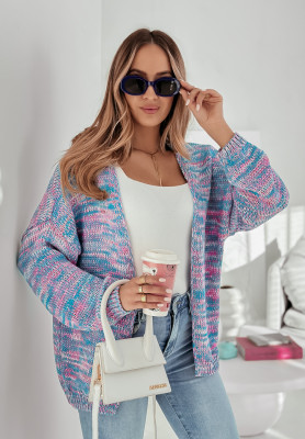 Kurze Strickjacke Hello Violett