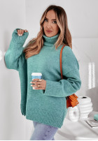 Oversize Rollkragenpullover Camille Mintgrün