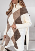 Oversize Rautenpullover Nicholls Ecru