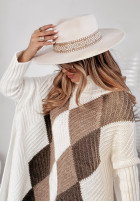 Oversize Rautenpullover Nicholls Ecru