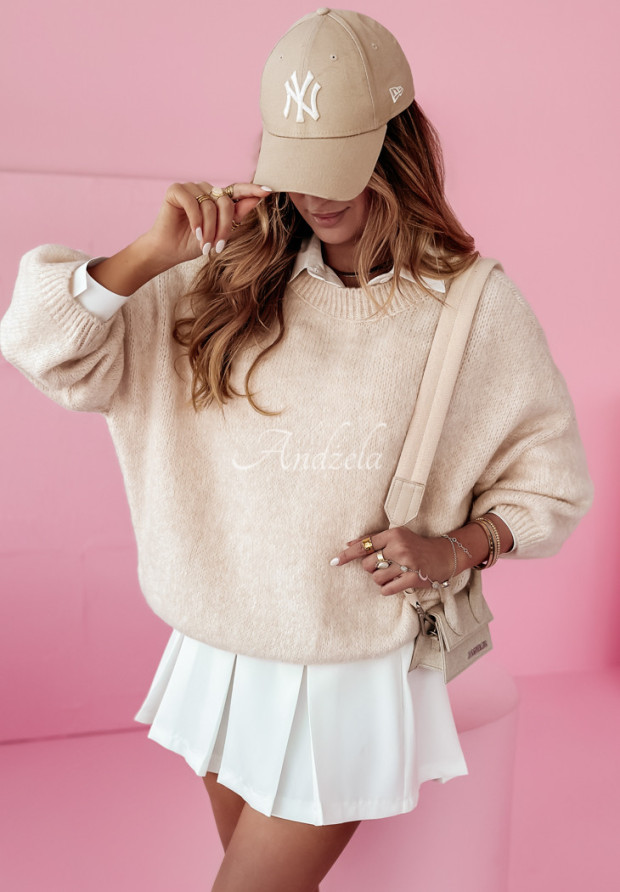 Oversize Pullover That's Me Beige