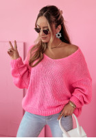 Oversize Pullover Meadow Delight Rosa