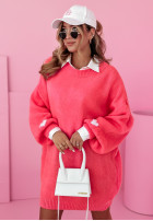 Kleid Pullover oversize That's Me Neon Rosa