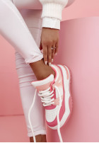 Sneakersy Walk In Style biało-Rosa
