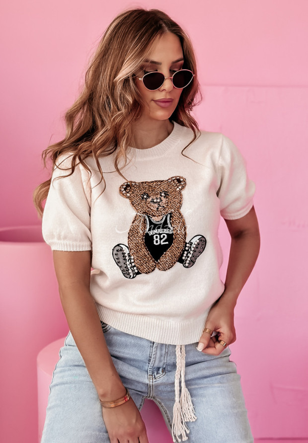 Pullover mit Teddybär Bear Affection Hellbeige