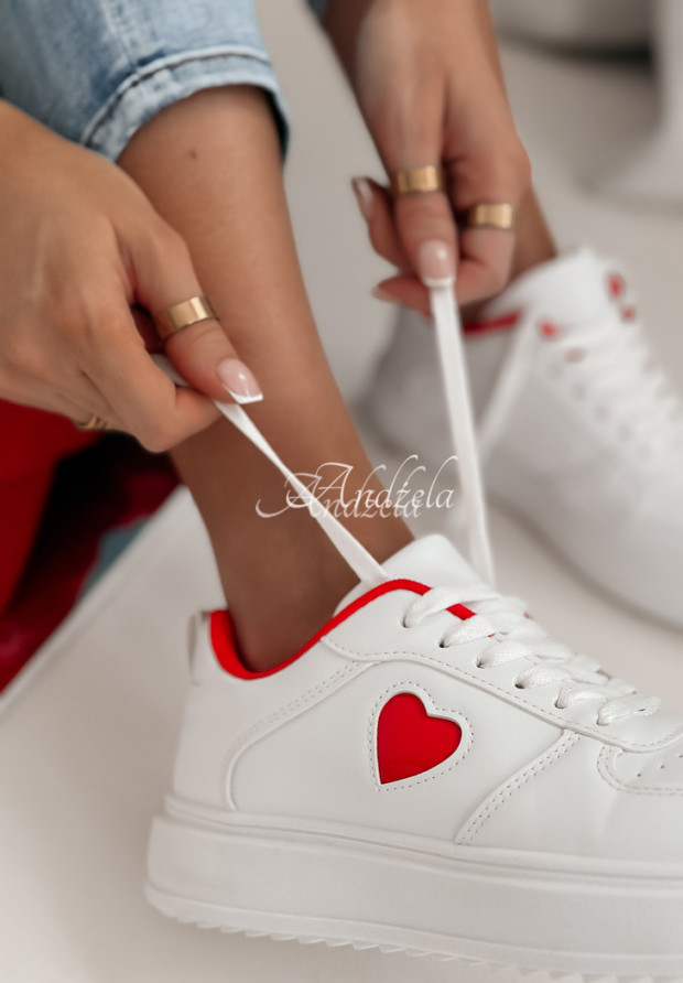Sneaker mit Herz Self Love Weiß
