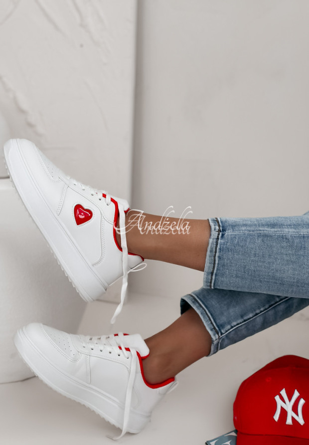 Sneaker mit Herz Self Love Weiß