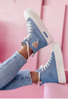 Lange Sneaker Step Forward Blau