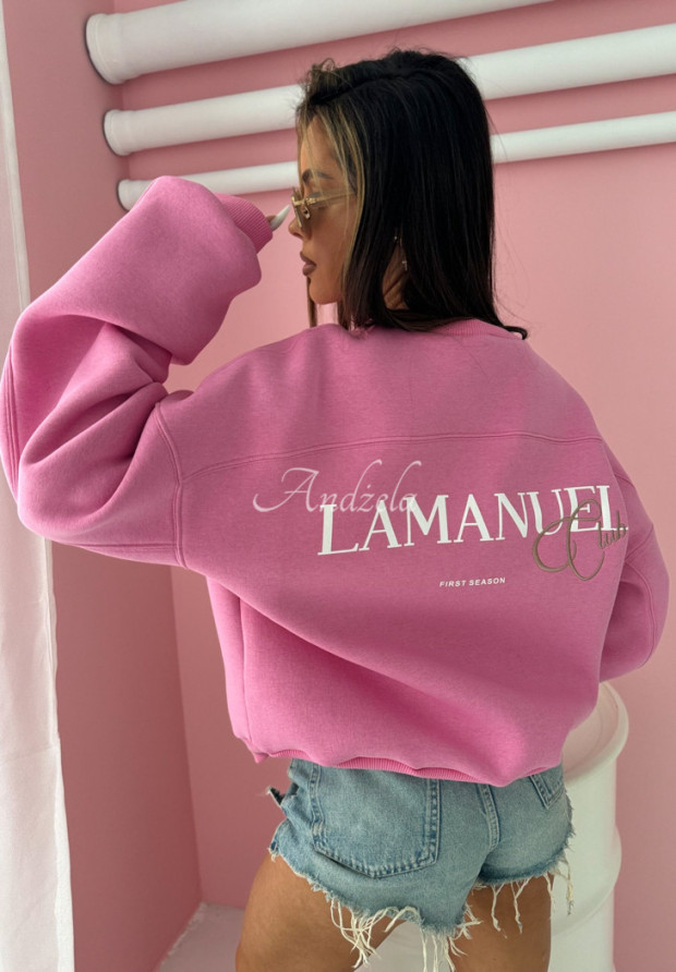 Sweatshirt mit Print La Manuel Club Rosa
