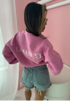 Sweatshirt z nadrukiem La Manuel Club Rosa