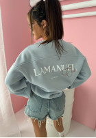 Sweatshirt z nadrukiem La Manuel Club Himmelblau