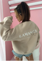 Sweatshirt z nadrukiem La Manuel Club Beige