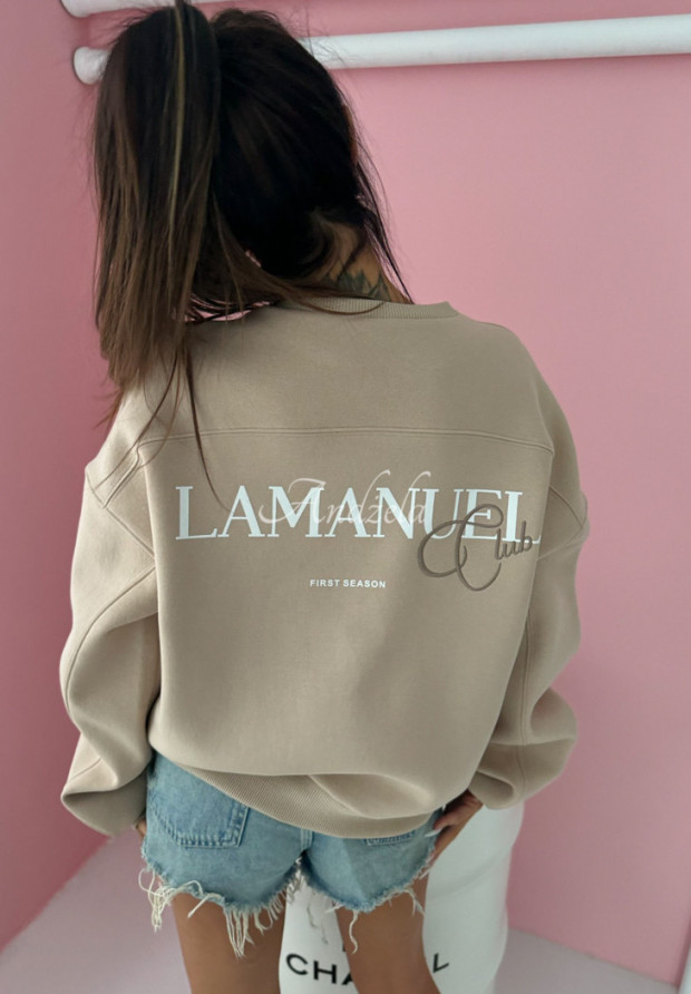 Sweatshirt mit Print La Manuel Club Beige