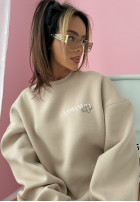 Sweatshirt z nadrukiem La Manuel Club Beige