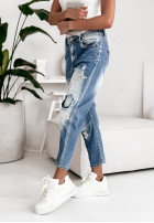 Hose Jeans z ozdobnymi aplikacjami Kisses And More Blau