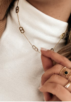Halskette z kryształkami Serenity Chic Gold