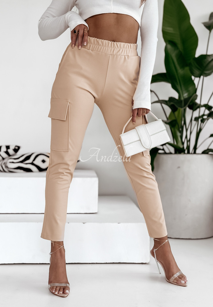 Stoffhose mit Taschen Aminess Beige