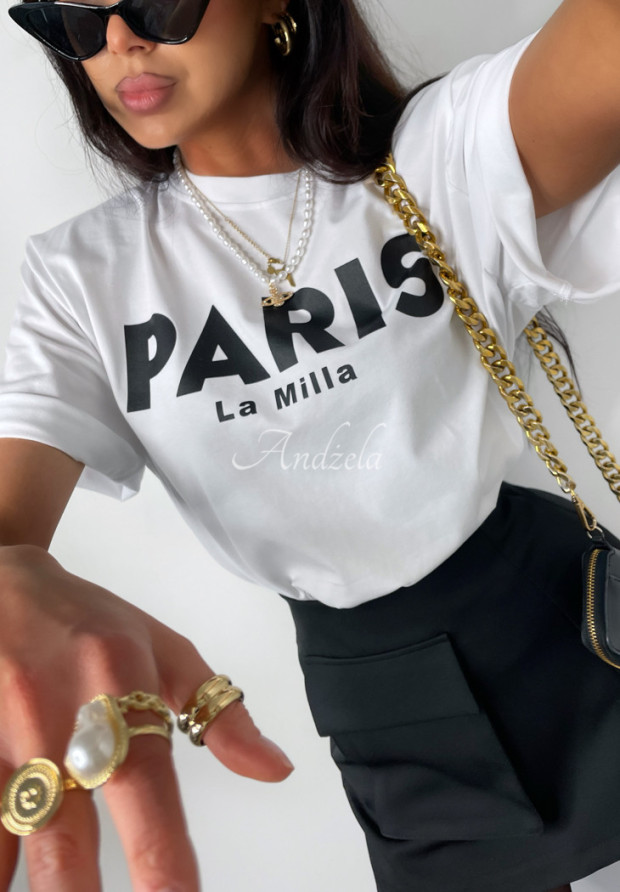 T-Shirt mit Print La Milla Paris Weiß