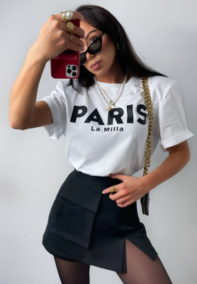 T-Shirt mit Print La Milla Paris Weiß