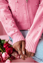 Sweterkowa Sweatshirt z perełkami Sweetness Rosa