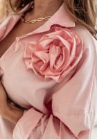 Koszulowa sukienką z różą Blossom Hues Rosa
