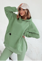 Bluza z kieszenią i kapturem Siempre khaki