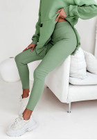 Prążkowane legginsy Siempre khaki