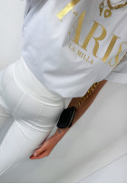 T-Shirt z nadrukiem Paris La Milla Weiß