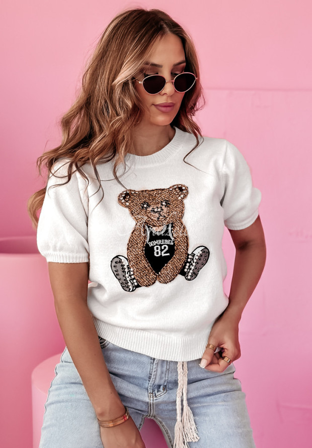 Pullover mit Teddybär Bear Affection Ecru