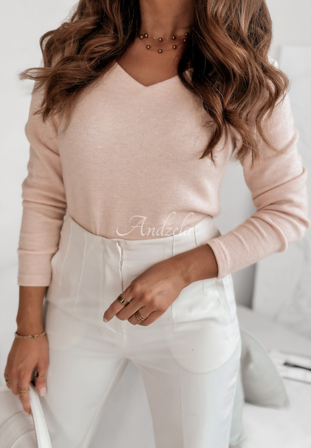 Pullover mit Schleife Bow Girl Puderrosa