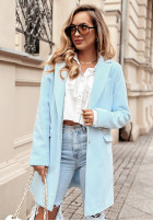 Płaszcz z guzikami Her Way błękitny