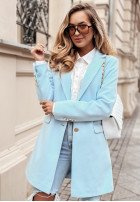 Płaszcz z guzikami Her Way błękitny