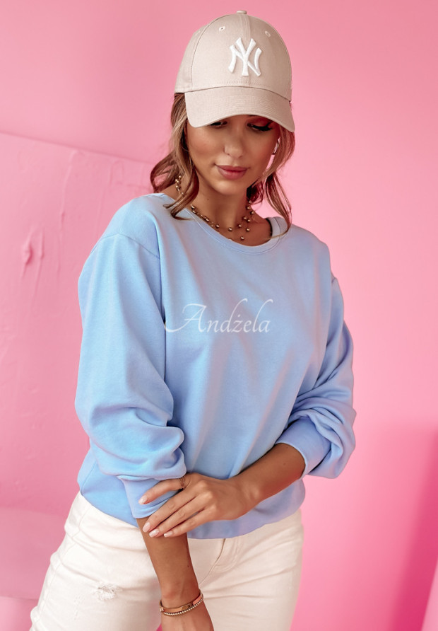 Sweatshirt mit Schleife Cutie Girl Himmelblau