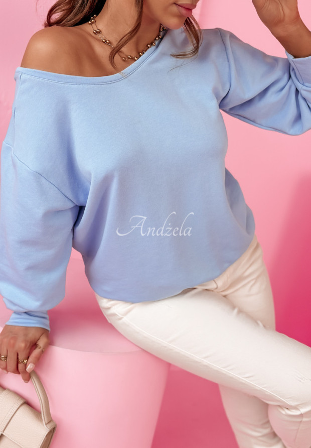 Sweatshirt mit Schleife Cutie Girl Himmelblau