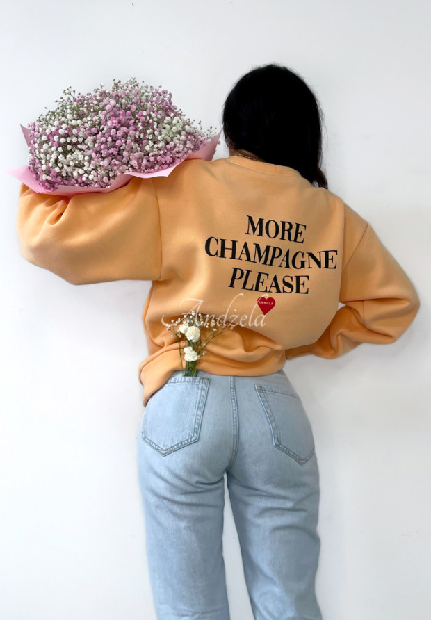 Sweatshirt mit Aufdruck La Milla Lonely Heart Orange