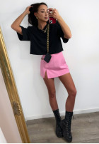 Krótki T-Shirt Basic Rush Schwarz