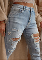 Hose Jeans z przetarciami High Five Hellblau