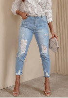 Hose Jeans z przetarciami Tristain Hellblau