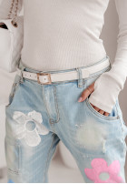 Hose Jeans z nadrukiem Garden Mirage Hellblau
