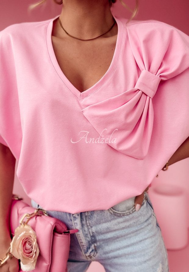 T-Shirt mit Schleife Sweet & Sublime Rosa