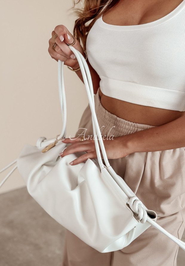 Handtasche aus Kunstleder Modern Muse Weiß