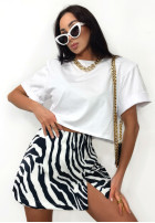 Krótki T-shirt La Milla Basic Rush biały