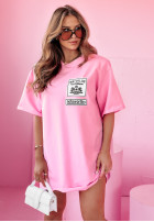 T-Shirt z nadrukiem We Value Rosa