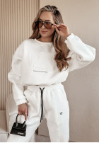 Komplet dresowy Queen ecru