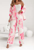 Kwiecisty garnitur damski Garden Glimmer różowo-Weiß