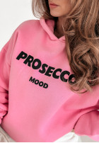 Sweatshirt z kapturem Prosecco Mood Rosa