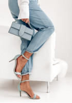 Jeans Sandalen na szpilce Feminine Touch Blau